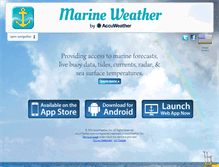 Tablet Screenshot of marineweatherbybluefin.com